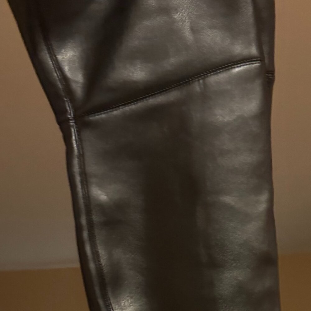 Black Over-the-Knee Boots Block Heel-4in - Picture 6 of 8